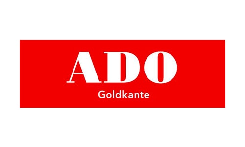 Ado Goldkante Logo